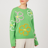 Florence Apple Mint Wool Cashmere Jumper