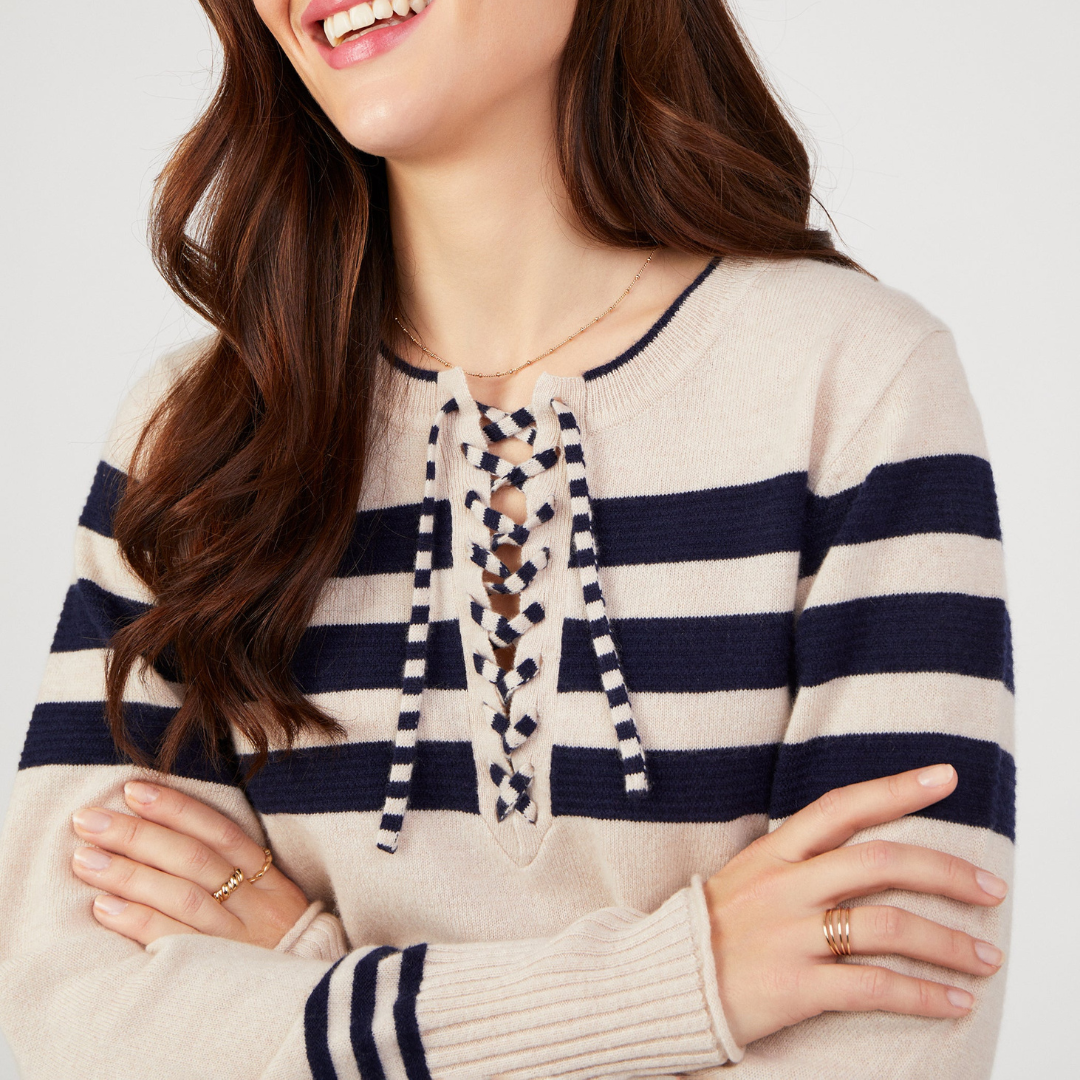 Minna Oatmeal Cashmere Jumper