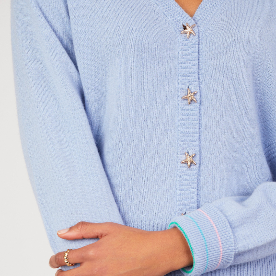 Keira Forget Me Not Cashmere Cardigan