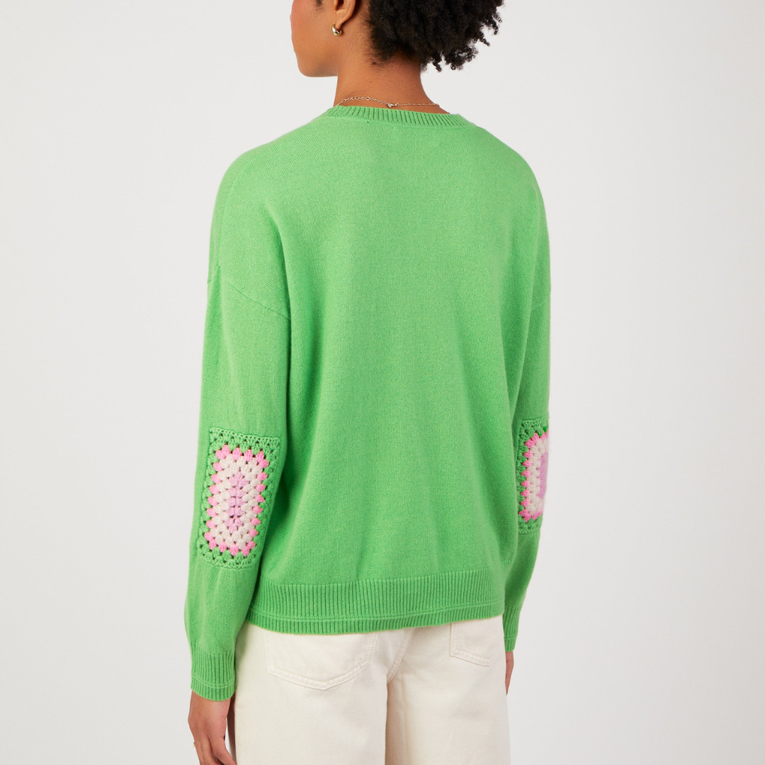 Cassidy Apple Mint Wool Cashmere Jumper