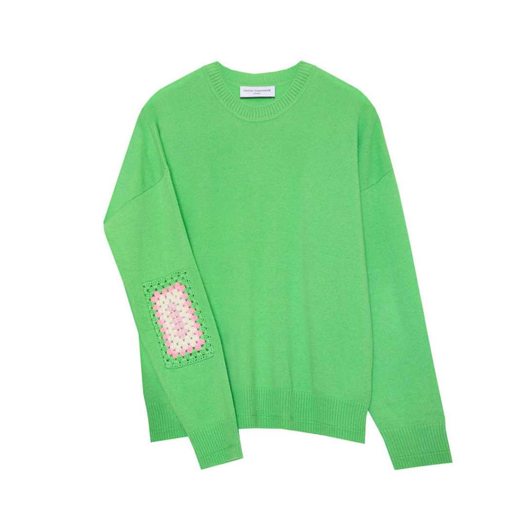 Cassidy Apple Mint Wool Cashmere Jumper