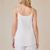 Frayed Tencel Cami - White