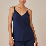 Frayed Tencel Cami - Endless Sea