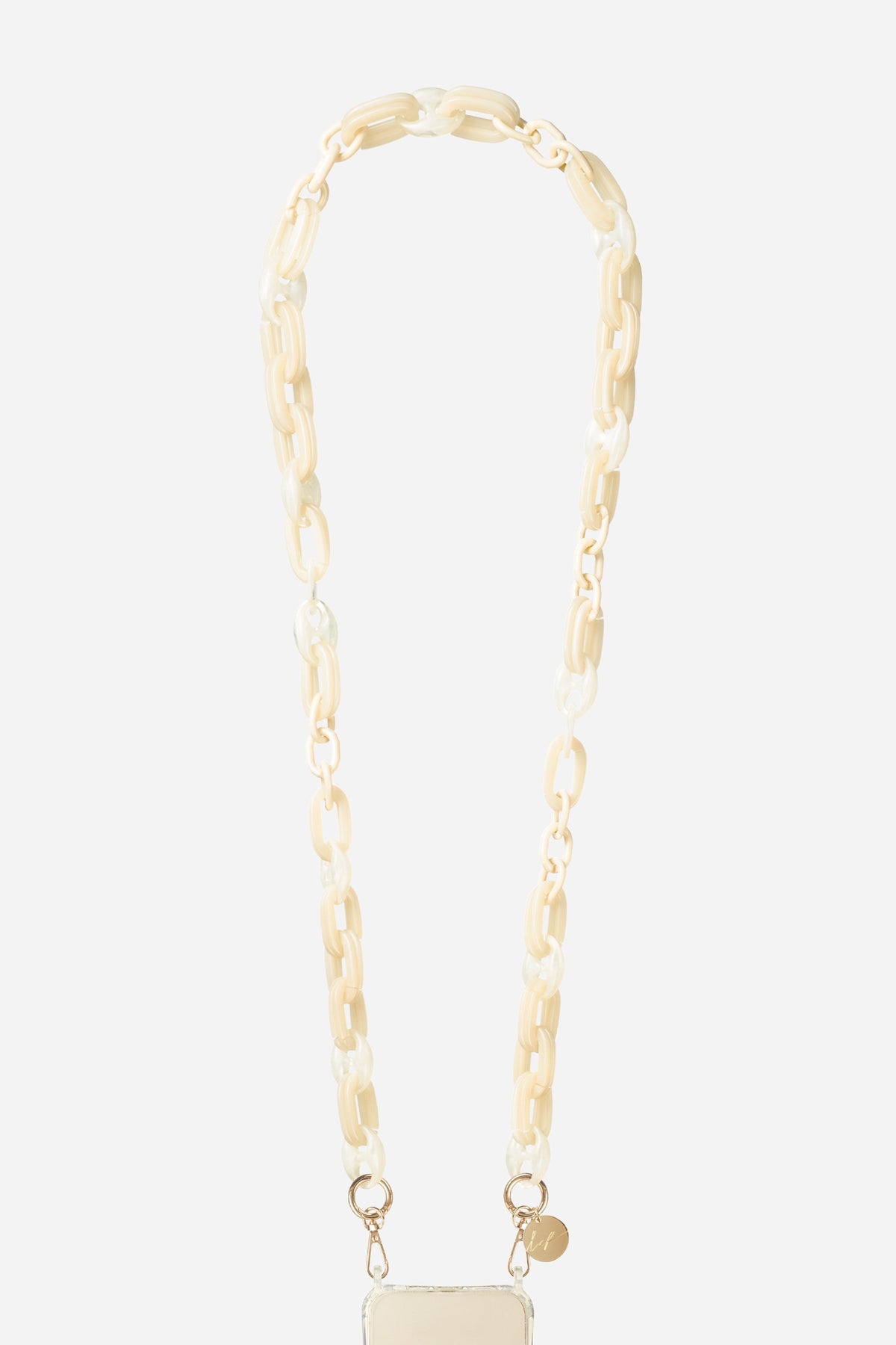 Amber Beige Phone Chain