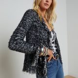 Azure Fringe Cardigan Blazer