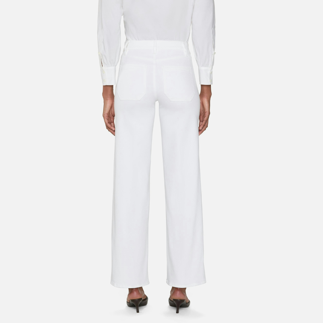 Le Slim Palazzo Modernist Pocket in White