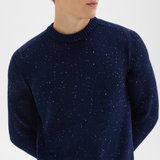 Crewneck Sweater in Donegal Wool-Cashmere