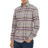 Beige Plaid Shirt