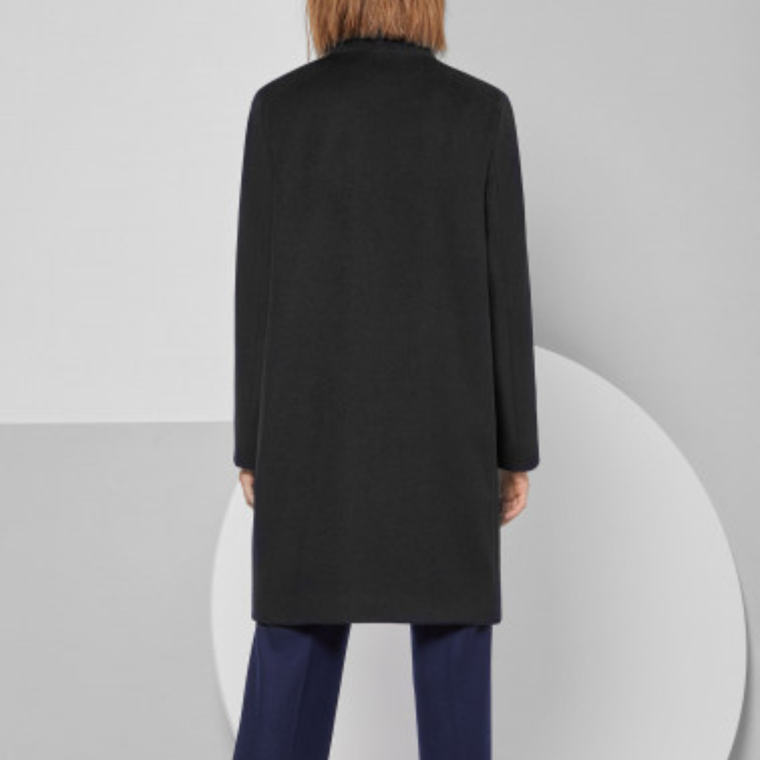 Iconic Black Wool Coat