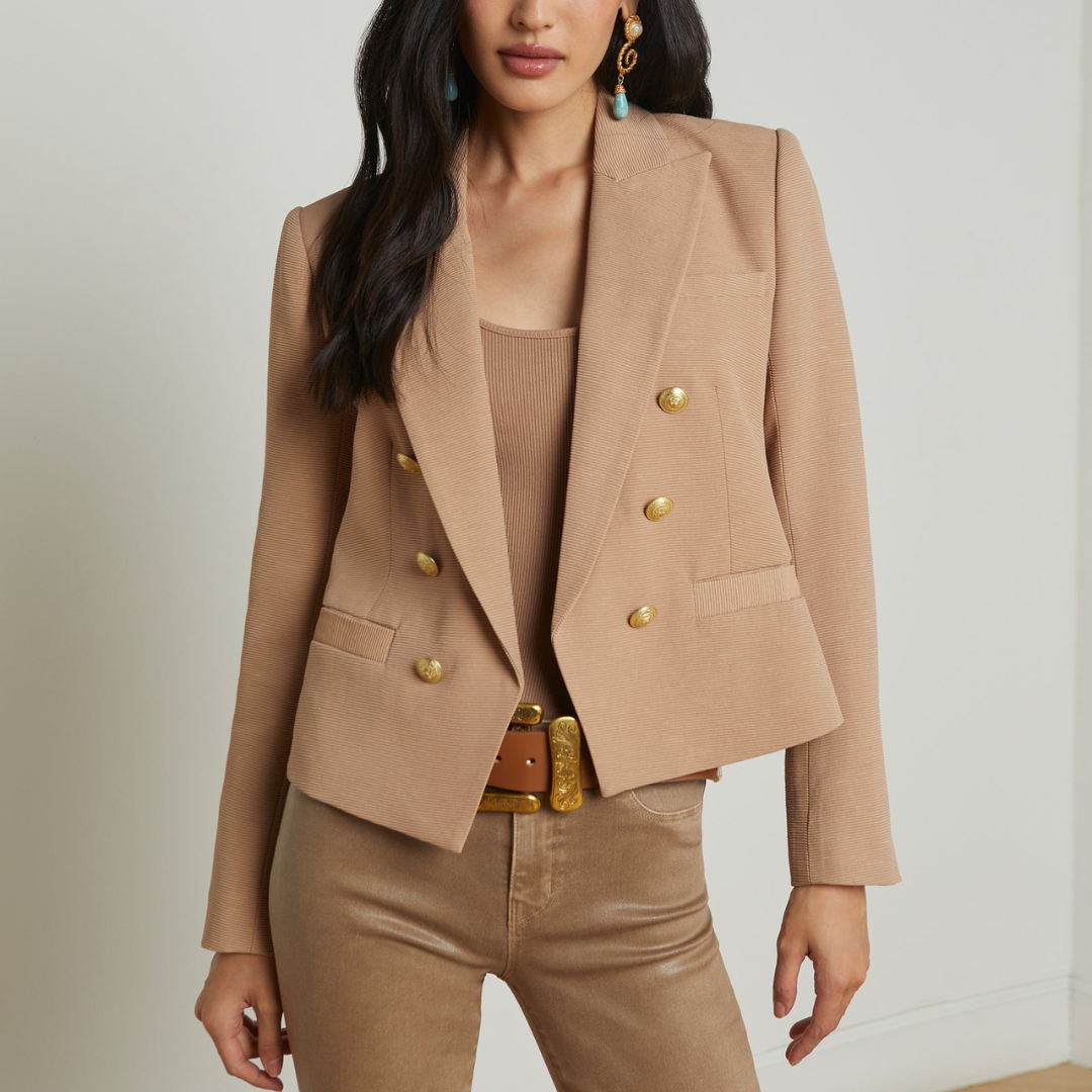 Brooke Open-Front Blazer