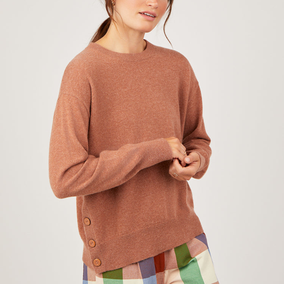 Claire Toffee Cashmere Jumper