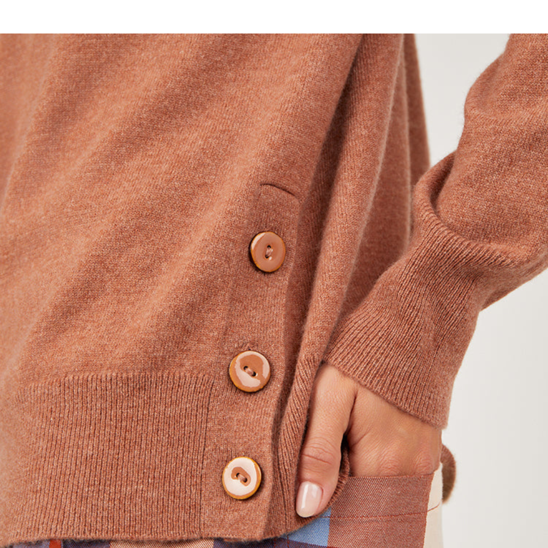 Claire Toffee Cashmere Jumper