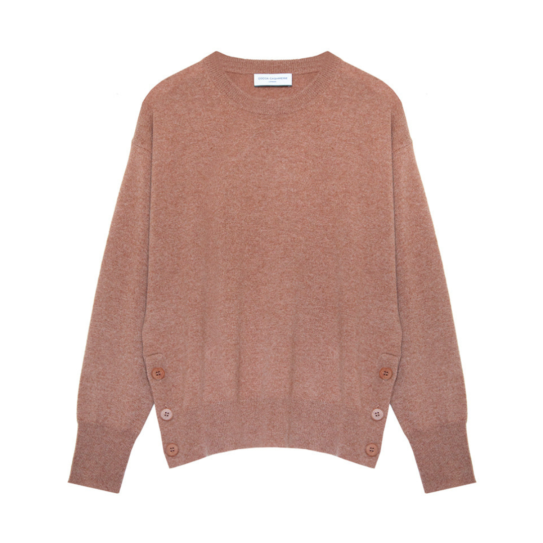 Claire Toffee Cashmere Jumper