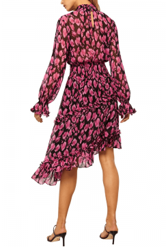 Lupita Dress - Isadora Leopard Pink